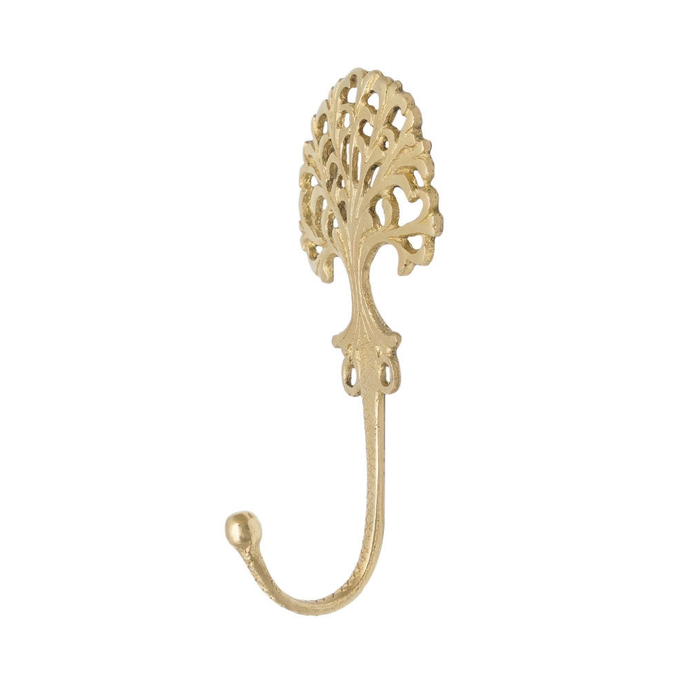 Golden Brass Tree Key Wall Hooks